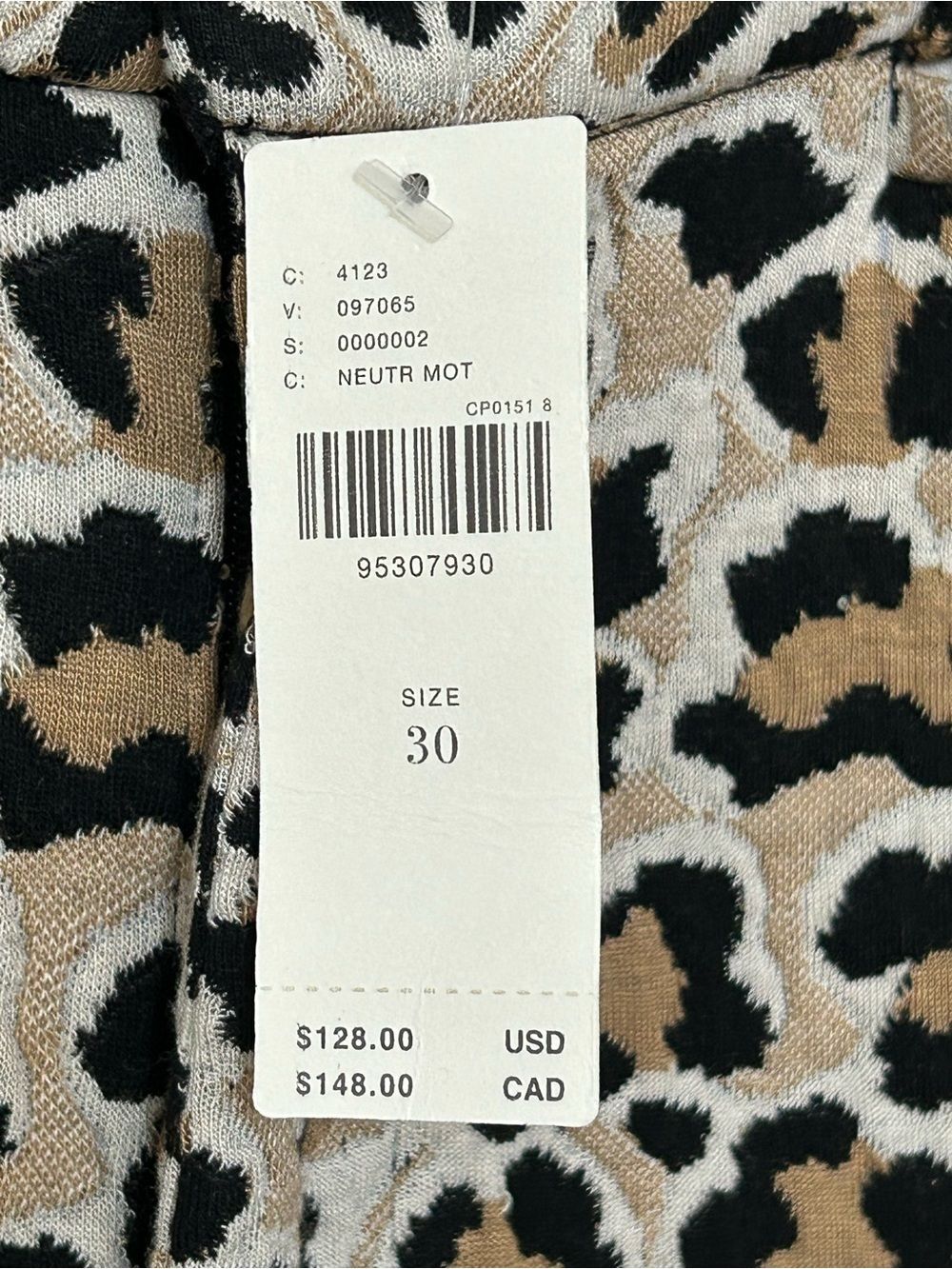 Anthropologie Maeve Leopard Print High Rise Wide Leg Pants NWT - Picture 3 of 11